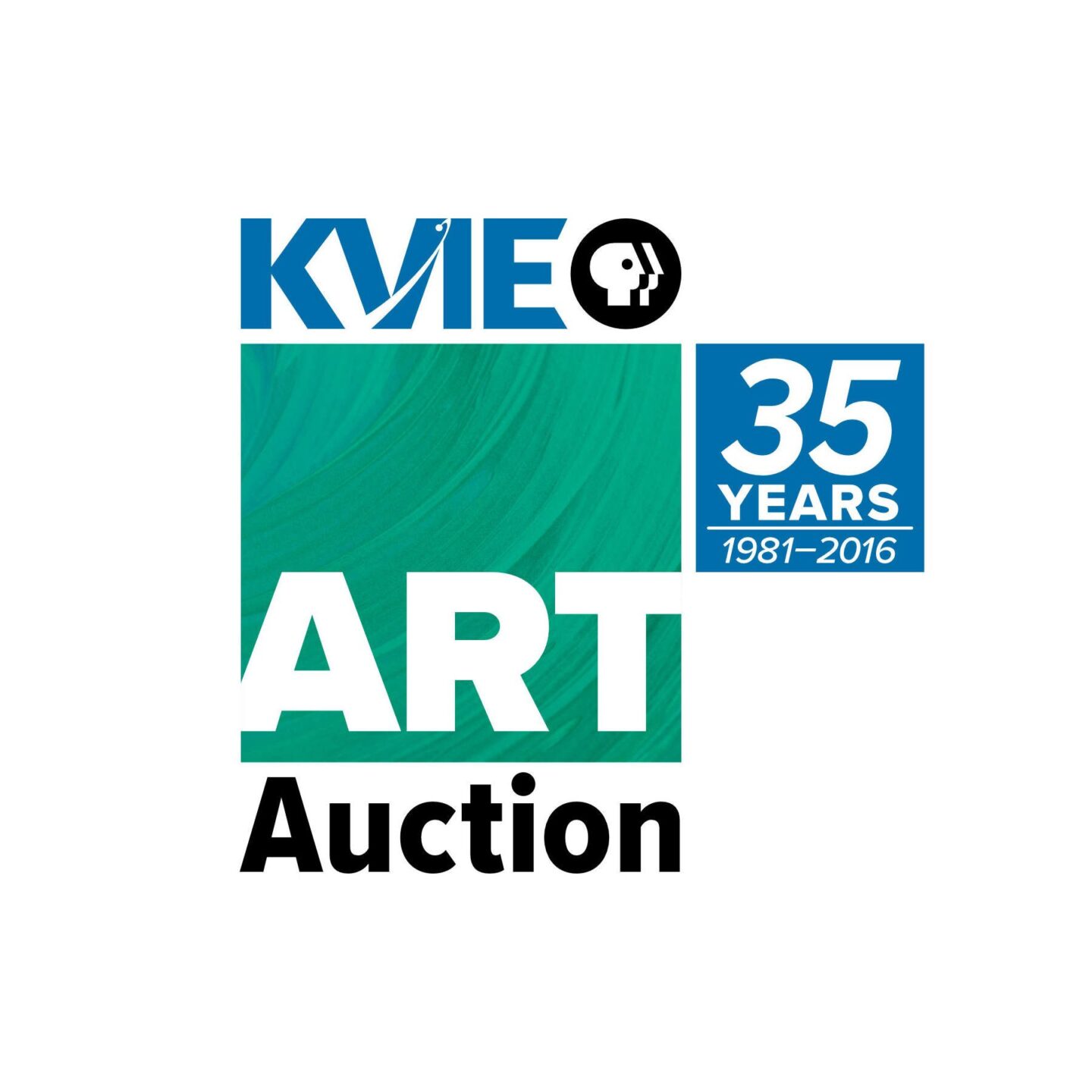 KVIE Art Auction 35 Years Logo Trim