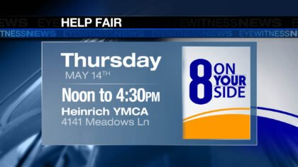 8 On Your Side: Help Fair Graphic, Thursday May 14 2009, Noon to 4:30PM, Heinrich YMCA, 4141 Meadows Ln, Las Vegas, NV © KLAS-TV CBS Channel 8 Eyewitness News